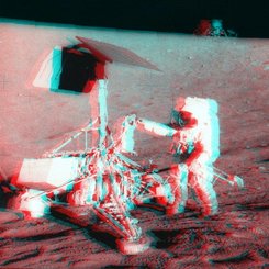 Apollo / Surveyor Stereo Görünümü