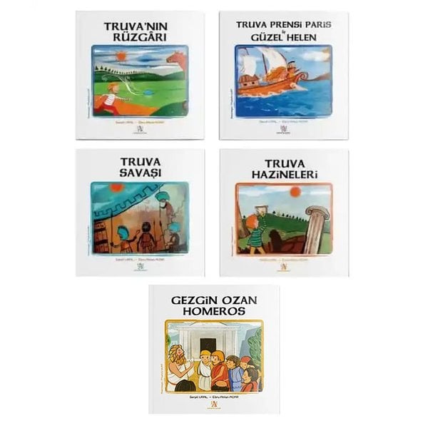 Truva Seti: Çocuklar İçin Truva Destanı (5 Kitap)