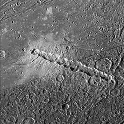 Ganymede: Torn Comet - Crater Chain
