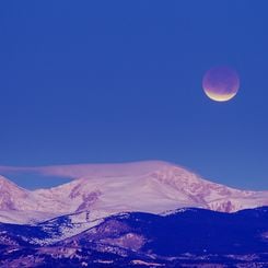 Eclipsed Moon in the Morning