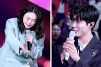 Park Bo Gum moved to tears by Cha Ji Yeon's musical performance on stage
