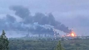Ukrainian Drone Strikes Halt Russian Oil Refinery Operations