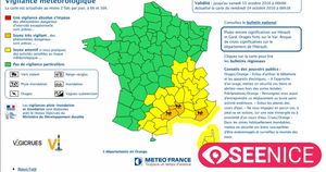 Severe Wind And Rain Alerts Across France