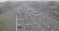 Major motorway chaos as overturned caravan sparks closure and miles of delays