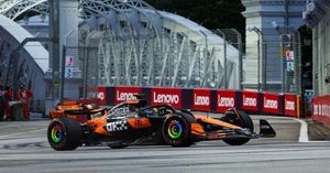Singapore Grand Prix Drama As McLaren Duo Clash And Haas Breaks Points Drought