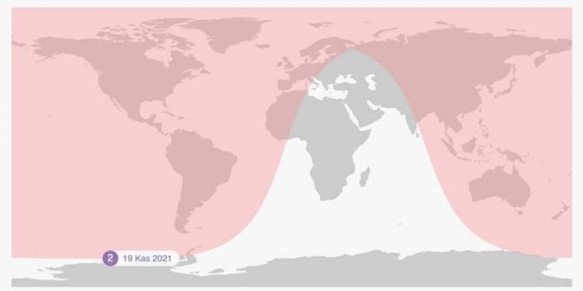 19 Kasım 2021 Ay tutulmasının görüleceği yerler