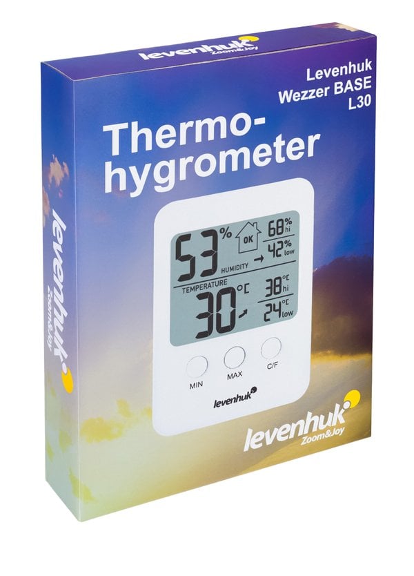 Levenhuk Wezzer BASE L30 Beyaz Termo Higrometre