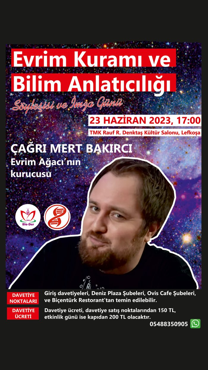 Evrim Kuramı ve Bilim Anlatıcılığı (Dr. Çağrı Mert Bakırcı Söyleşi &amp; İmza Günü)