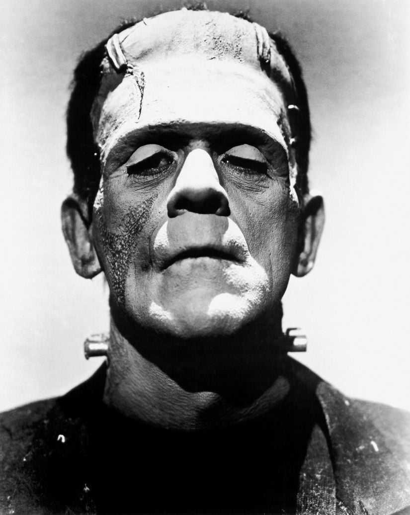 Boris Karloff'un Canlandırdığı Frankenstein'ın Canavarı.