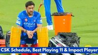 CSK Schedule for IPL 2025: Chennai Super Kings Fixture, Squad, Predicted Playing 11, Impact Player Options