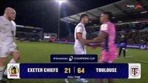 Toulouse Overpowers Exeter 64-21 In Champions Cup Showdown