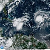The Forecast Is Cloudy as Meteorologist Watch Two Storms Dance in the Atlantic