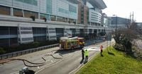 'Avoid the area' says fire service after van explodes into fireball near Westquay