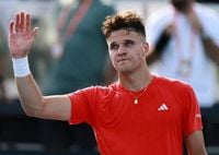 Jakub Mensik reacts after equalling Novak Djokovic, Carlos Alcaraz and Jannik Sinner record