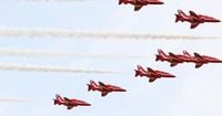 Red Arrows updates, flypast timings and map as planes leave city