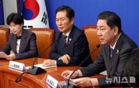 발언하는 김병기 원내대표