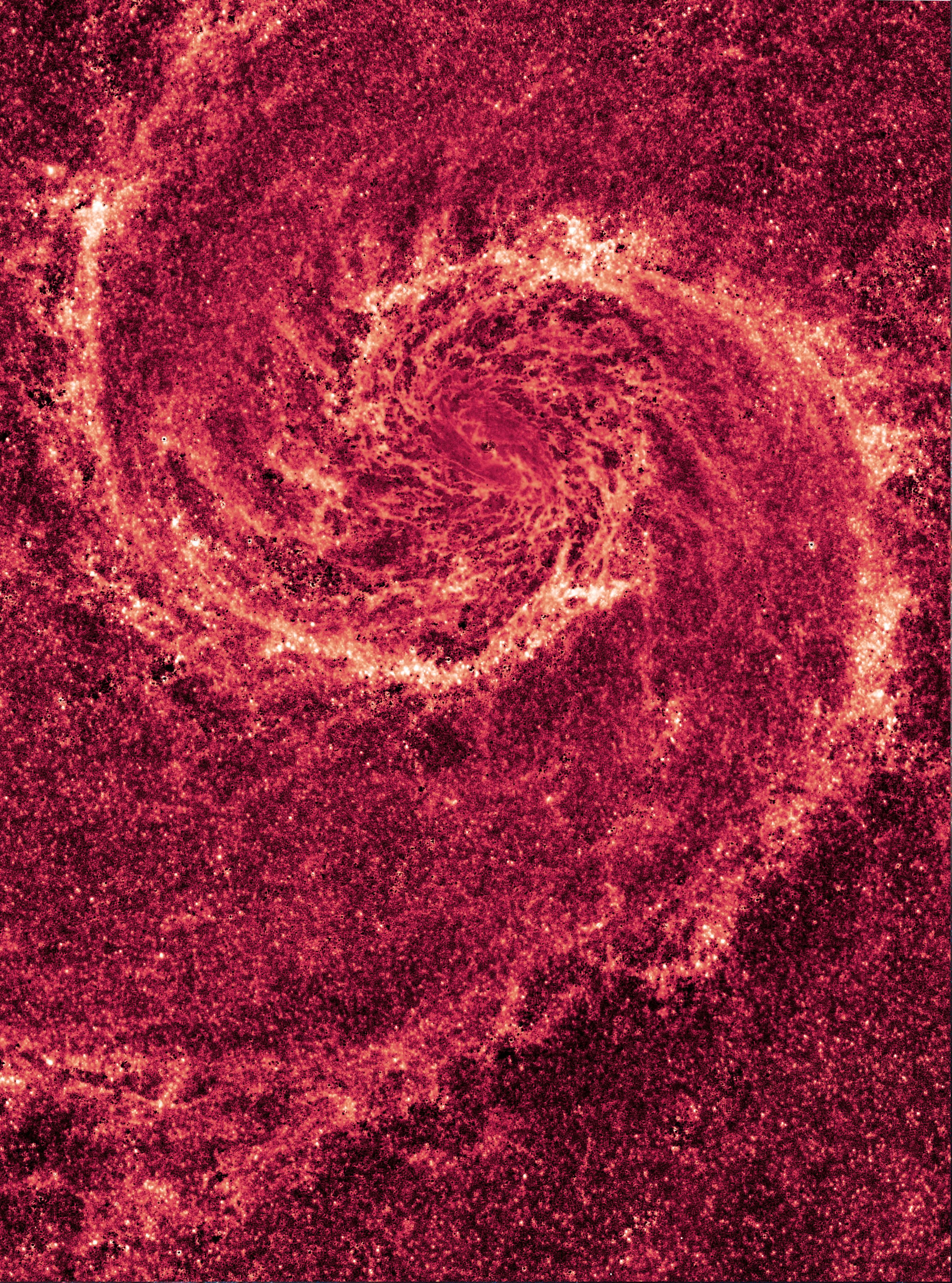 The Whirlpool Galaxy in Infrared Dust