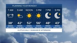 Cloudy Weather And Snowfall Greet February 12th