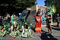 London celebrates Notting Hill carnival amid concerns over event's future
