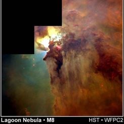 In the Center of the Lagoon Nebula