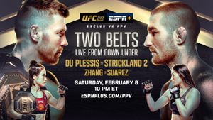 Dricus Du Plessis Defends Title Against Sean Strickland At UFC 312