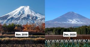 Late Snowfall Marks Record On Mount Fuji