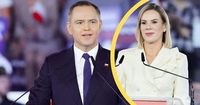 Zachwalała męża ze sceny. Znawca mody ocenił stylizację Marty Nawrockiej