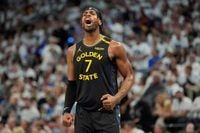 NBA playoffs: Warriors’ Buddy Hield wears wrong shorts in Game 1 vs. Timberwolves, leading to hilarious delay
