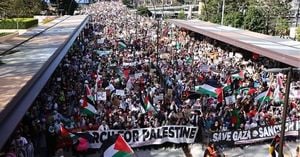Record Crowds Rally For Palestine As Famine Declared