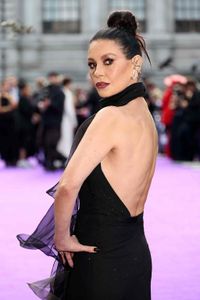 Catherine Zeta-Jones's Vampy Backless LBD Has a Keyhole Cutout and an Extreme Leg Slit
