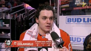 Sam Colangelo's Two Goals Secure Ducks' Victory Over Islanders