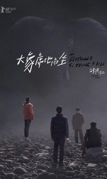 An Elephant Sitting Still