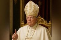 Trump posts spoof picture dressed as pope