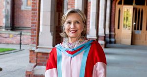 Clashes Erupt During Hillary Clinton Visit To Belfast University