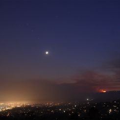 Planets and Fire by Moonlight