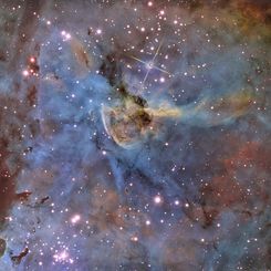 Eta and Keyhole in the Carina Nebula