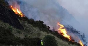 Wildfire Erupts On Edinburgh’s Arthur’s Seat During Festival