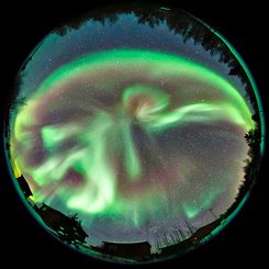 Auroral Substorm over Yellowknife