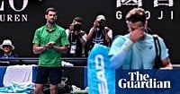 Novak Djokovic survives at Australian Open as Lorenzo Musetti retires hurt while two sets up