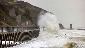 Storm Darragh Roars Into The UK With Rare Red Weather Warnings