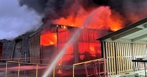 Massive Warehouse Fire Erupts South Of Toulouse