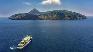 New Year Cruise To Barren Island Draws Huge Crowds