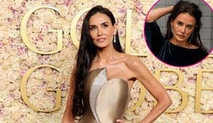 Demi Moore Celebrates First Oscar Nomination With Family