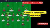 NAM vs CAD Dream11 Prediction in Hindi, Fantasy Cricket, Pitch Report, Dream11 Team, 2nd T20 Match, Namibia vs Canada T20I