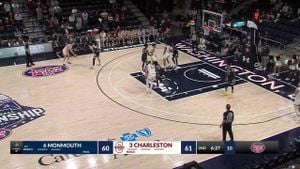 Charleston Edges Monmouth 79-78 In Overtime Thriller