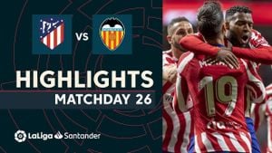 Valencia CF Struggles Against Atlético Madrid At Mestalla