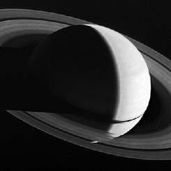 Looking Down on Saturn