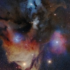Rho Ophiuchi’nin Pamuk Şeker Bulutları
