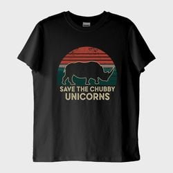 Chubby Unicorn T-Shirt (Baskı, %100 Pamuk)