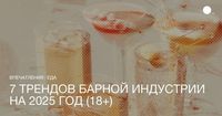Необычная посуда, премиальность и еще пять трендов барной индустрии на 2025 год (18+)